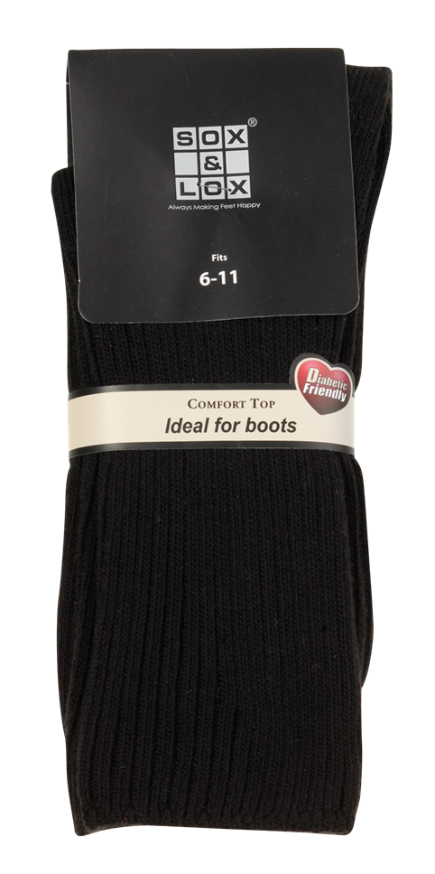 Men's Diabetic Friendly Comfort Top - Ribbed Diabetic Friendly SOX&LOX
