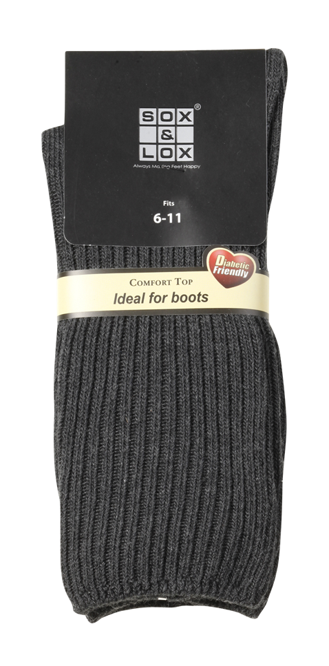 Men's Diabetic Friendly Comfort Top SOX&LOX 100% comfortable best socks