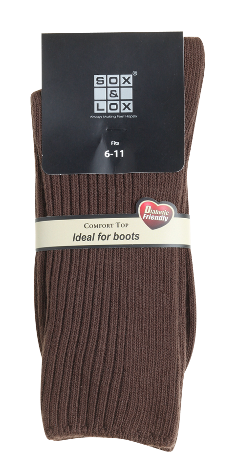 Men's Diabetic Friendly Comfort Top SOX&LOX 100% comfortable best socks