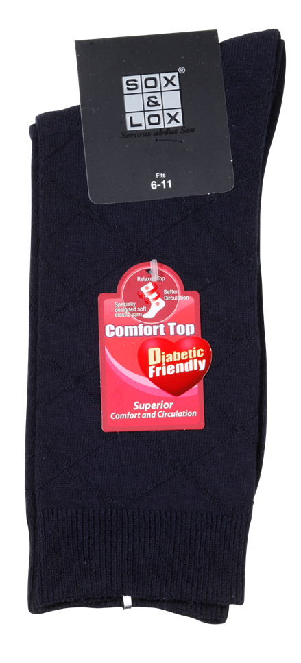 Men's Business Classic Diabetic Friendly SOX&LOX 100% comfortable best socks
