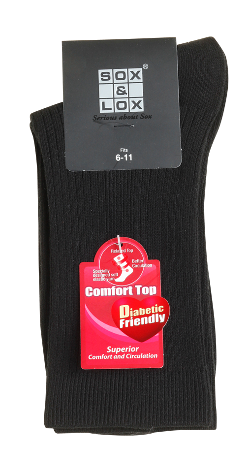 Men's Diabetic Friendly Comfort Top Diabetic Friendly SOX&LOX