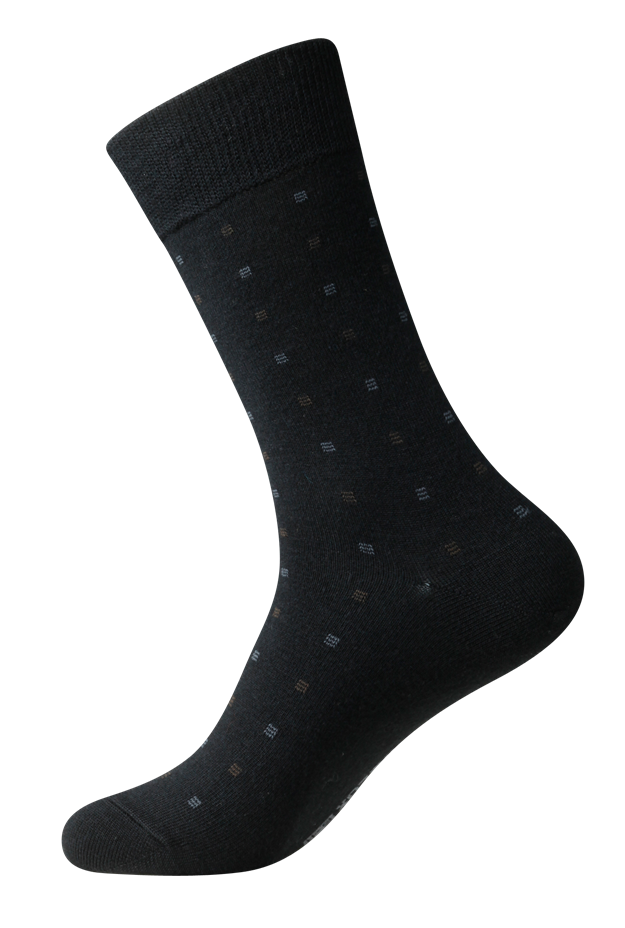 Men's wool business socks with natural elasticity provide extra warmth & comfort