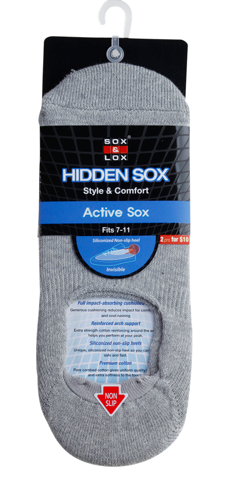 Men's Sports Cushioned Hidden SOX&LOX 100% comfortable best socks