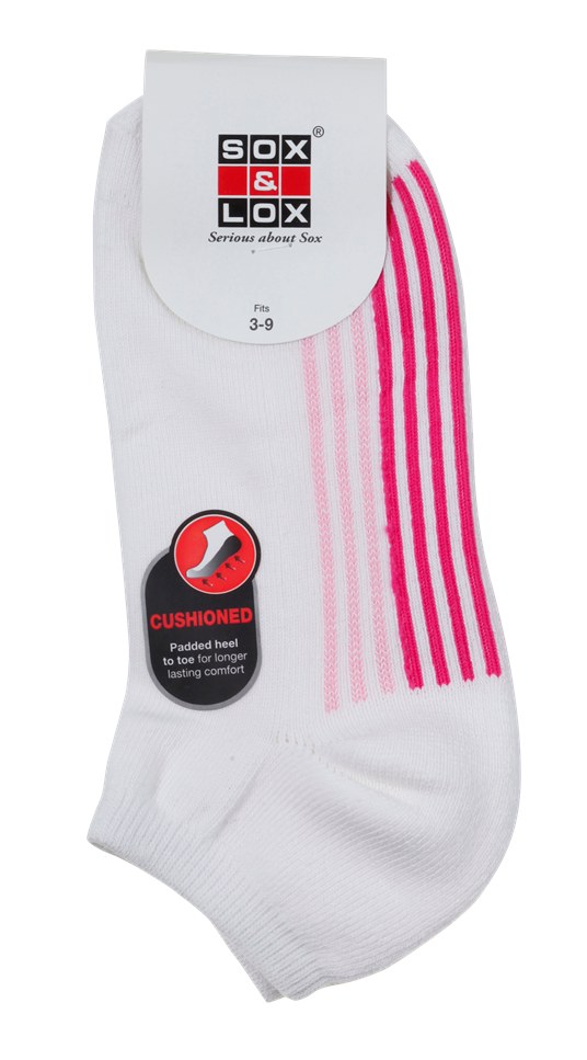 Ladies' Sports Cushioned Low Cut Ladies SOX&LOX