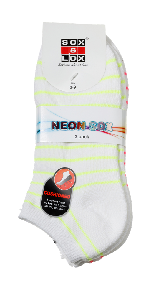 Ladies' Sports Cushioned Low Cut Ladies SOX&LOX
