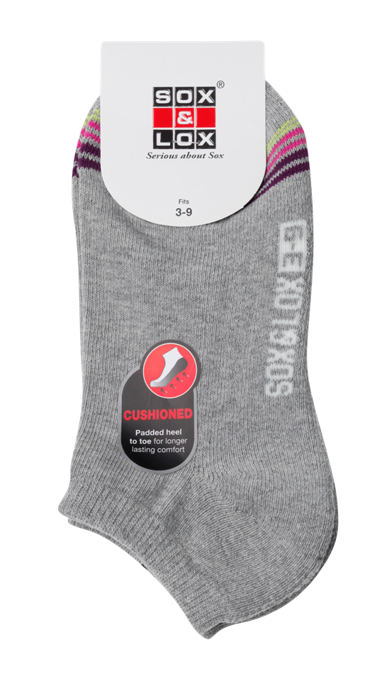 Ladies' Sports Cushioned Low Cut SOX&LOX 100% comfortable best socks