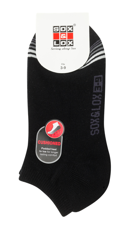 Ladies' Sports Cushioned Low Cut SOX&LOX 100% comfortable best socks