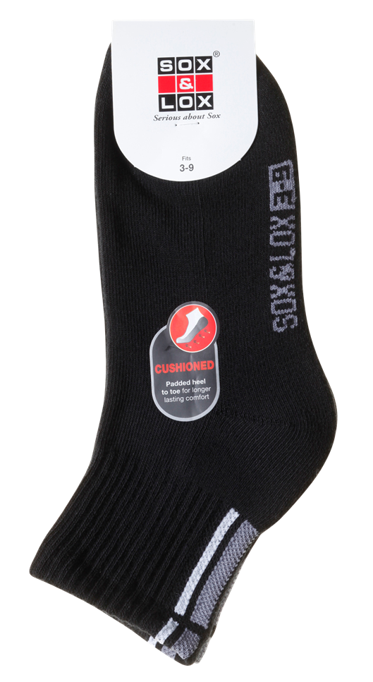 Ladies' Sports Cushioned Midi SOX&LOX 100% comfortable best socks