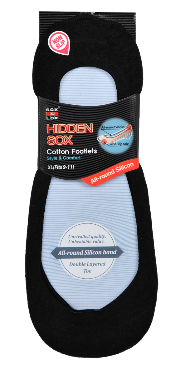 Ladies Low Hidden With Silicone Band Extra Large