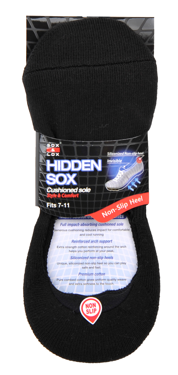 Men's Sports Cushioned Hidden SOX&LOX 100% comfortable best socks