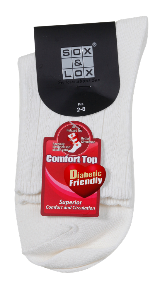 Ladies' Everyday Diabetic Friendly SOX&LOX 100% comfortable best socks