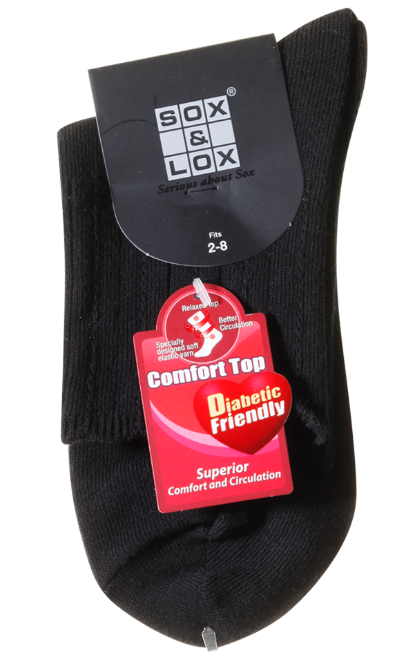 Ladies' Everyday Diabetic Friendly SOX&LOX 100% comfortable best socks