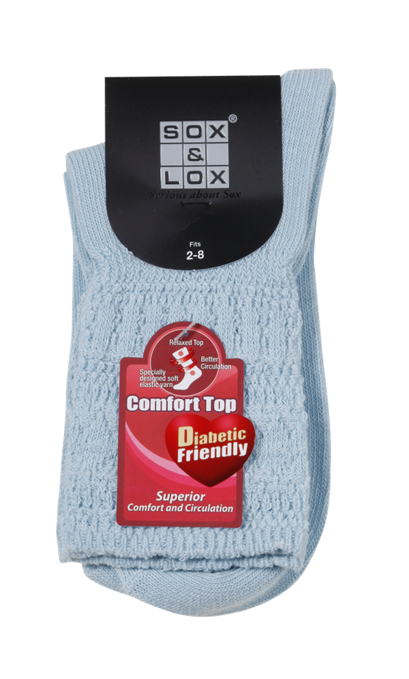 Ladies' Everyday Diabetic Friendly SOX&LOX 100% comfortable best socks