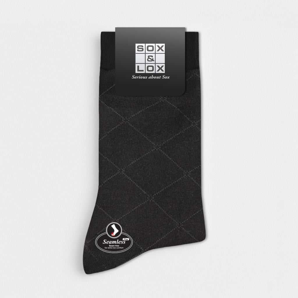 Men's Fine Business [Seamless Toe] Men's Business Socks Boost All SOX&LOX SOX&LOX
