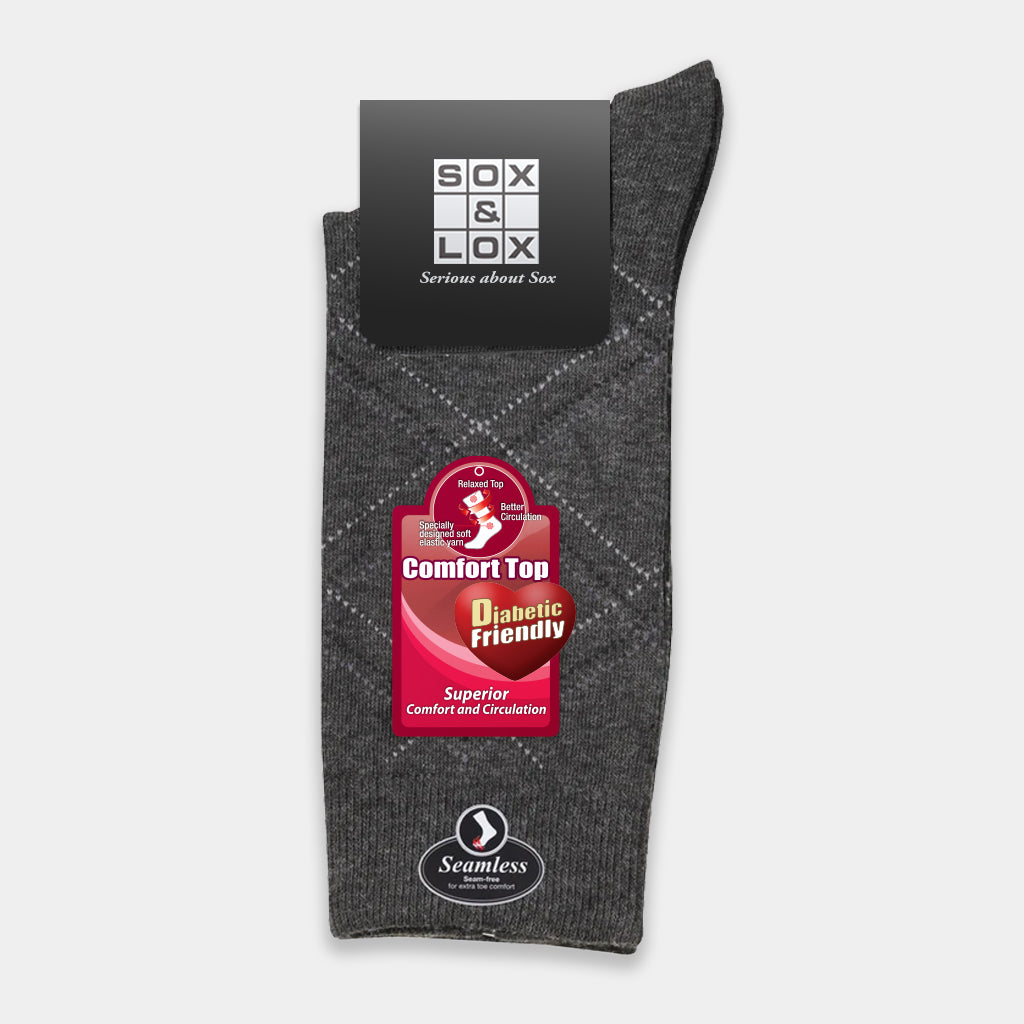 Men's Fine Business Diabetic Friendly [Seamless Toe]