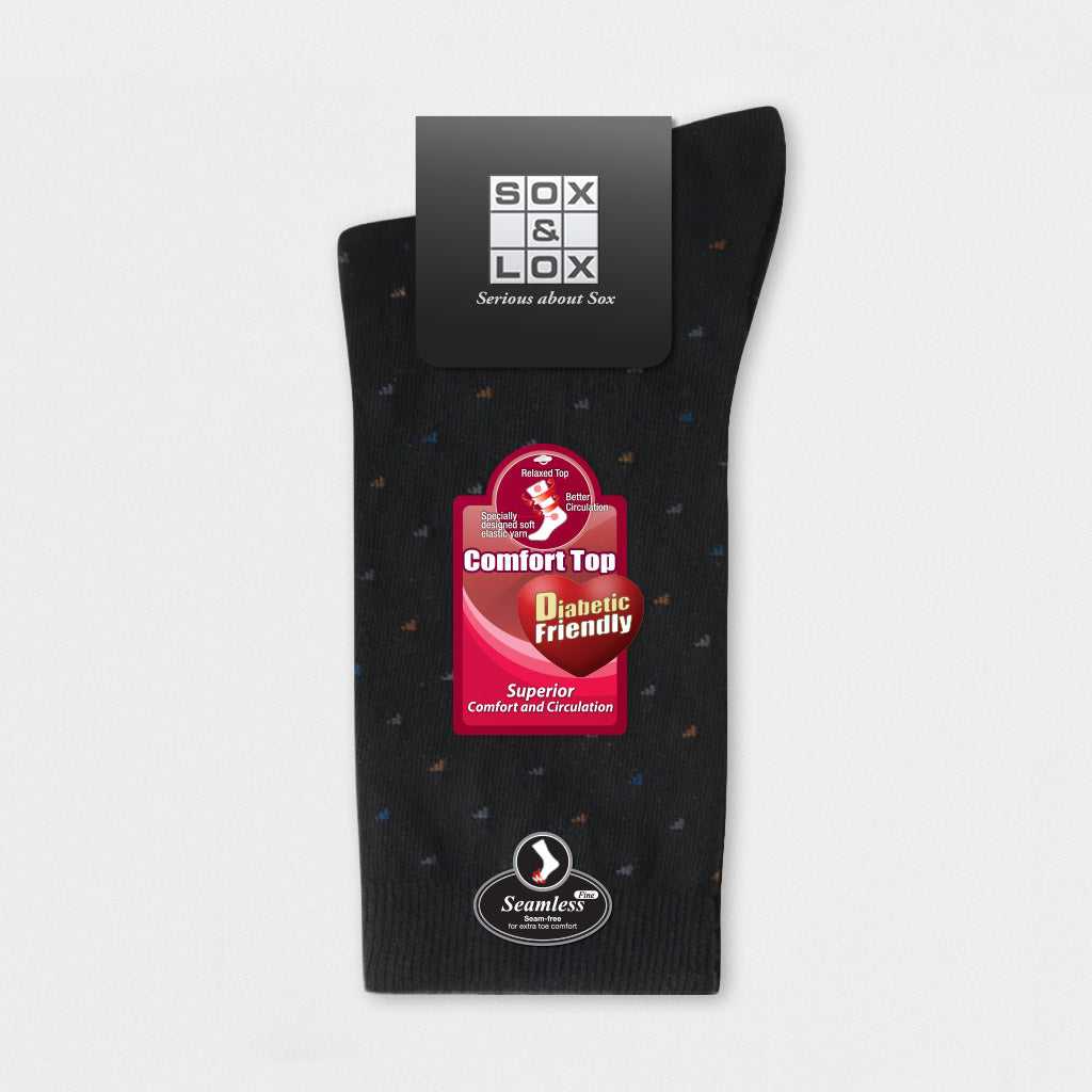 Men's Fine Business Diabetic Friendly [Seamless Toe] Diabetic Friendly Boost All SOX&LOX SOX&LOX
