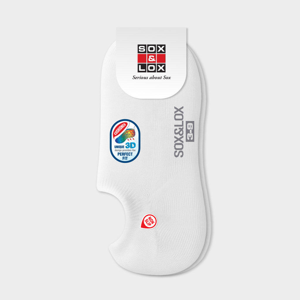 Ladies' Sports Cushioned Hidden Low Cut [3D Non-Slip Heel]