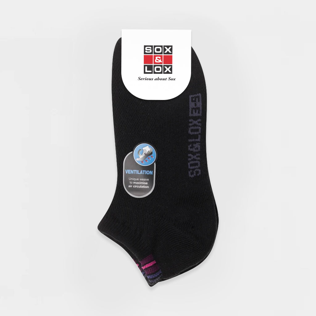 Ladies' Sports Cushioned Low Cut [Ventilation Panel]