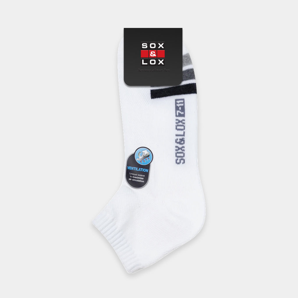 Men's Sports Cushioned Anklet [Ventilation Panel]