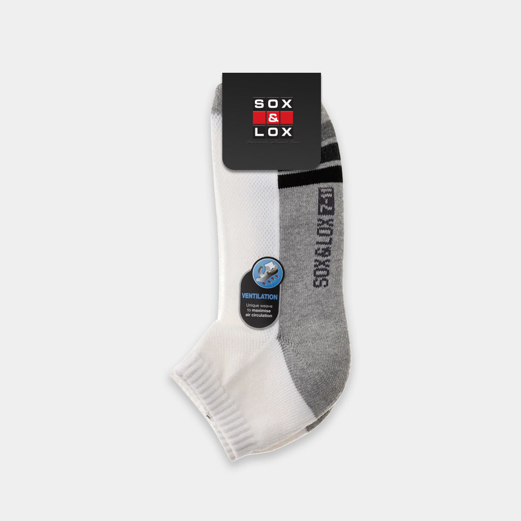 Men's Sports Cushioned Anklet [Ventilation Panel]