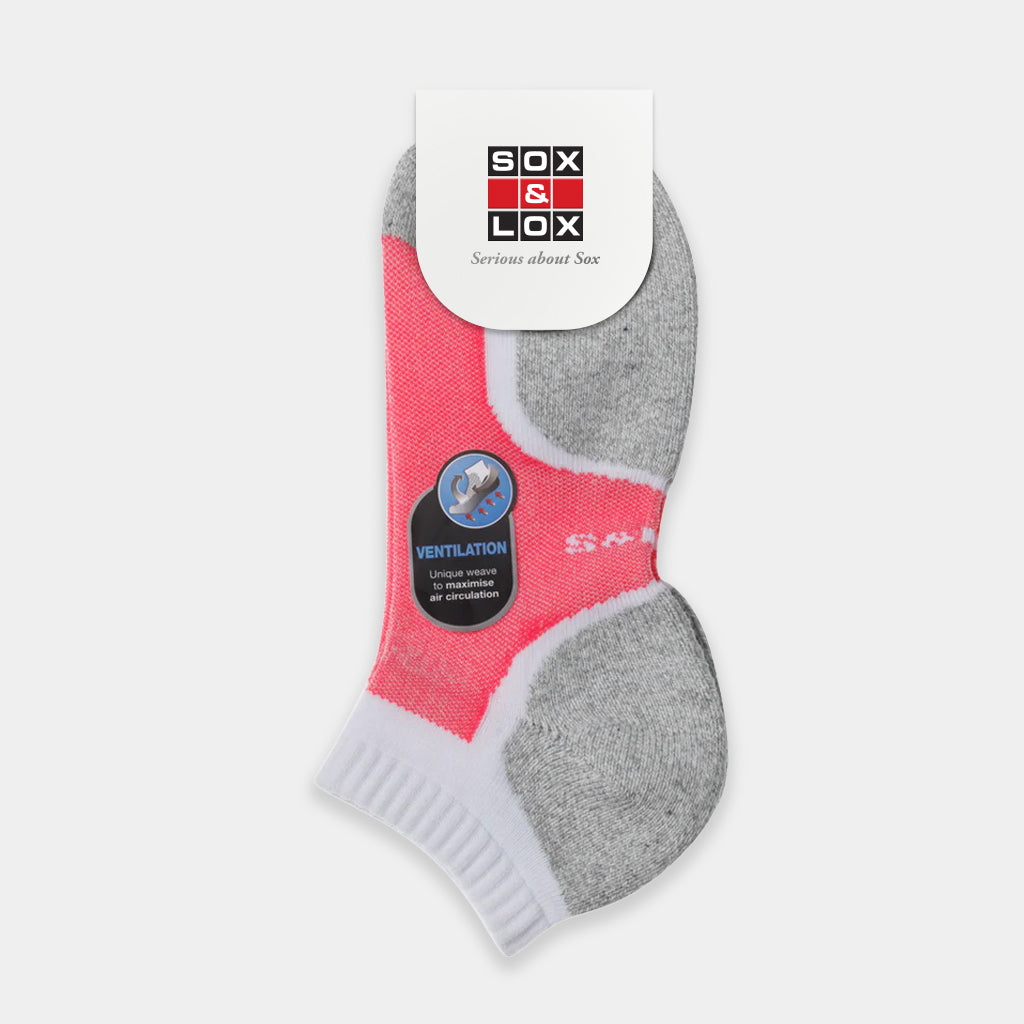 Ladies' Sports Cushioned Anklet [Ventilation Panel]