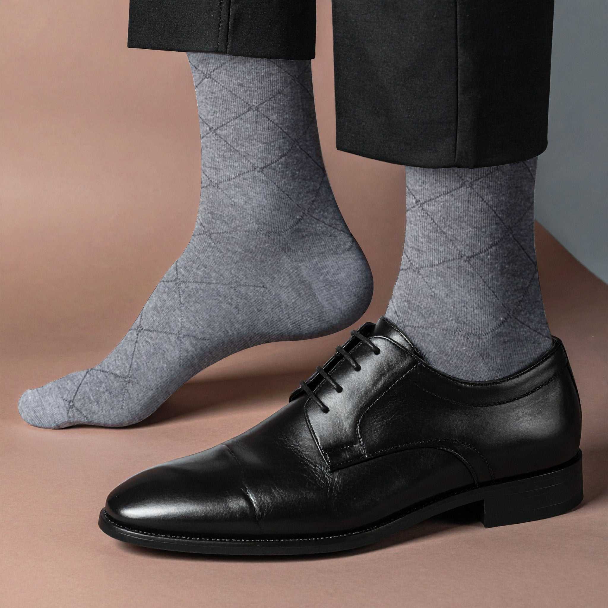 grey dress socks with black shoes The January Skys