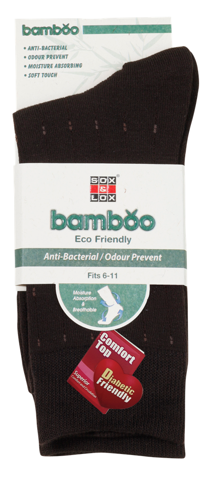 Men's Business  Diabetic Friendly [Bamboo] SOX&LOX 100% comfortable best socks