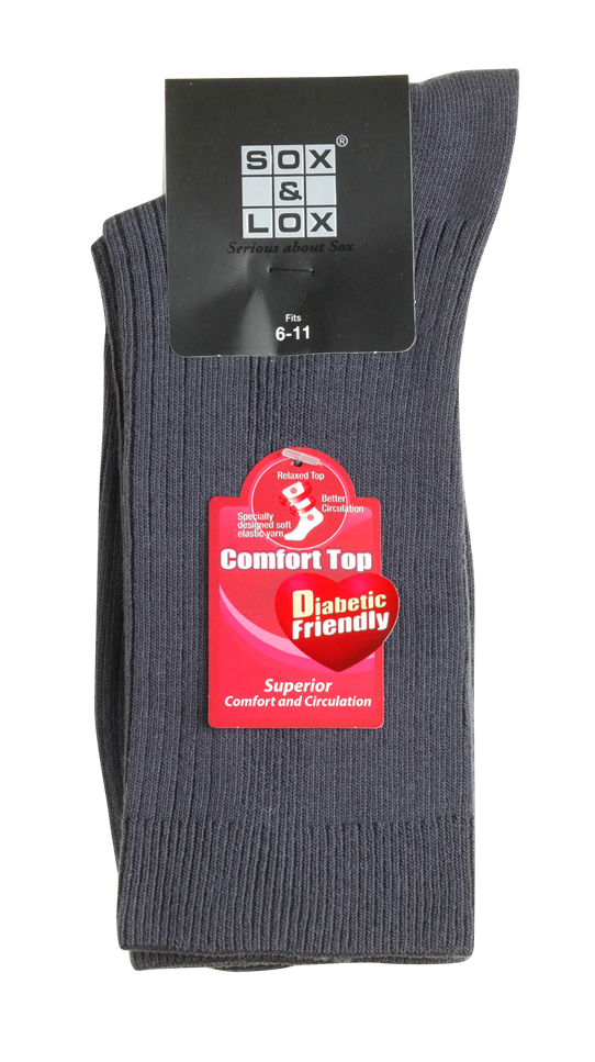 Men's Diabetic Friendly  Comfort Top SOX&LOX 100% comfortable best socks