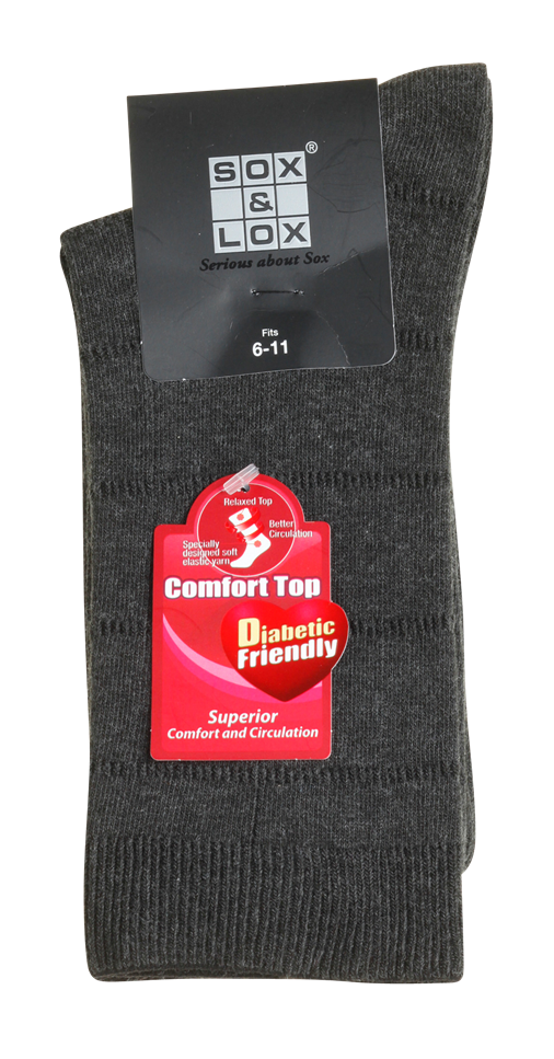 Men's Business Diabetic Friendly SOX&LOX 100% comfortable best socks