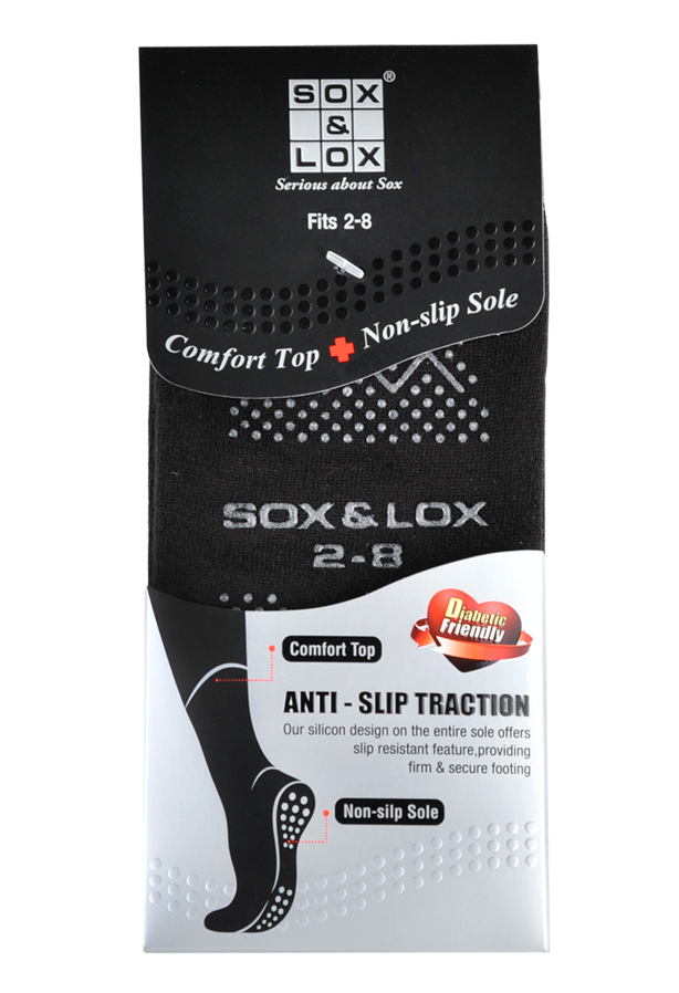 Ladies' Diabetic Friendly [Anti-Slip Traction] Diabetic Friendly SOX&LOX