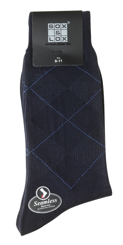 Men's Fine Business [Seamless Toe] SOX&LOX 100% comfortable best socks