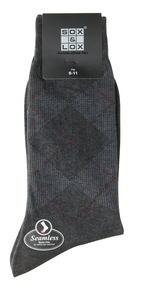 Men's Fine Business [Seamless Toe] SOX&LOX 100% comfortable best socks