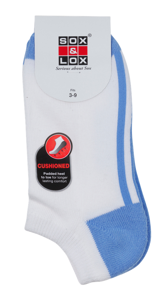 Ladies' Sports Cushioned Low Cut SOX&LOX 100% comfortable best socks