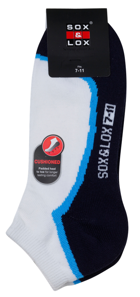 Men's Sports Cushioned Low Cut SOX&LOX 100% comfortable best socks