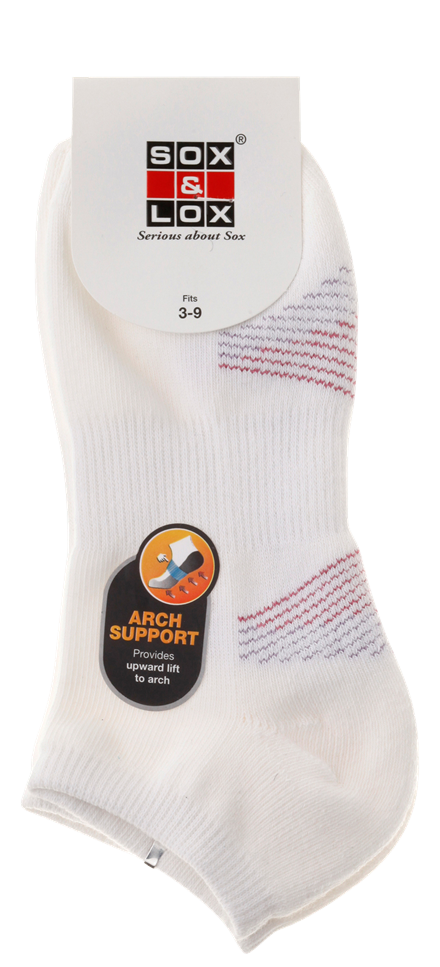 Ladies' Sports Cushioned Low Cut [Arch Support] Ladies SOX&LOX