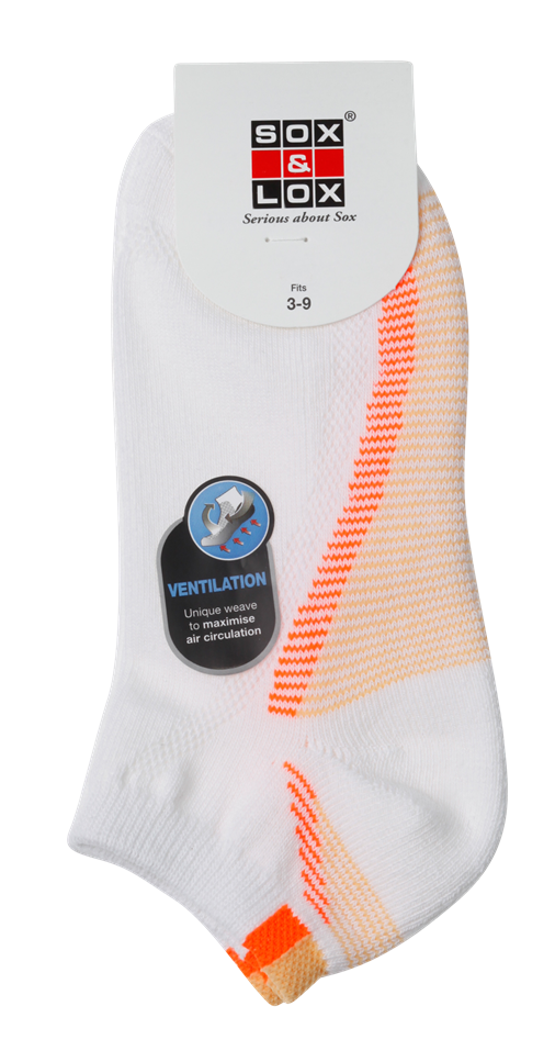 Ladies' Sports Cushioned Low Cut [Ventilation Panel] SOX&LOX 100% comfortable best socks