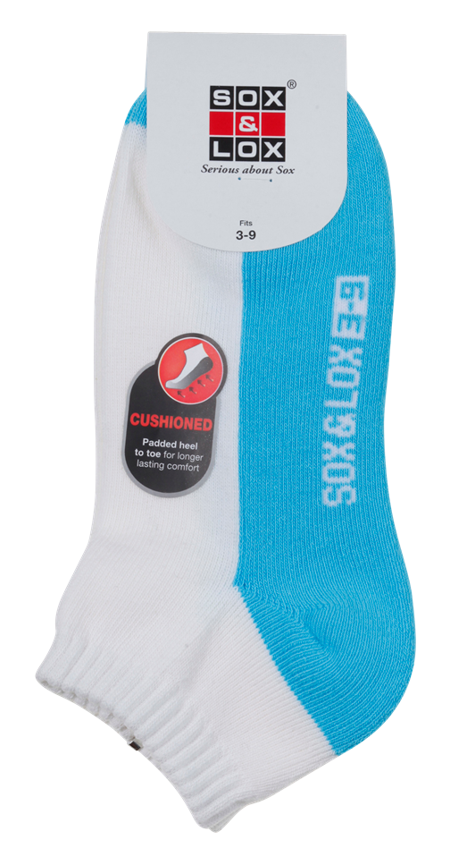 Ladies' Sports Cushioned Anklet SOX&LOX 100% comfortable best socks