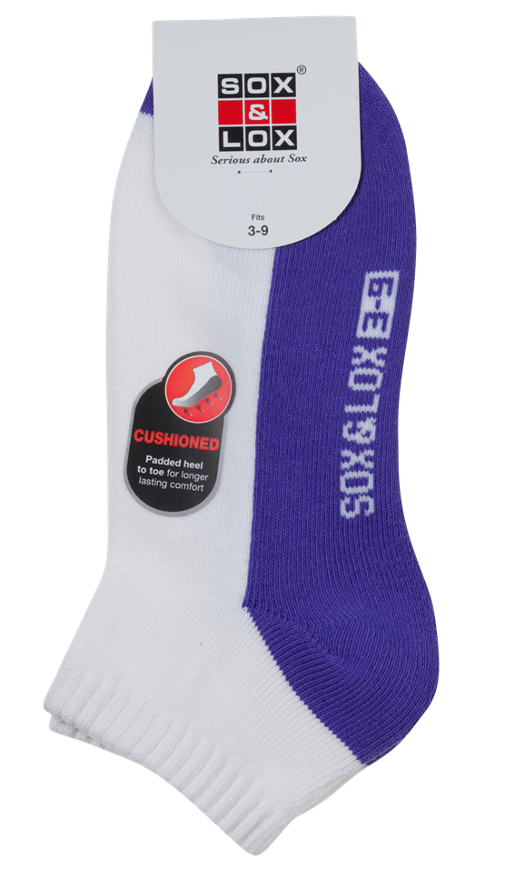 Ladies' Sports Cushioned Anklet SOX&LOX 100% comfortable best socks