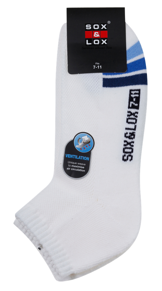 Men's Sports Cushioned Anklet [Ventilation Panel] SOX&LOX 100% comfortable best socks