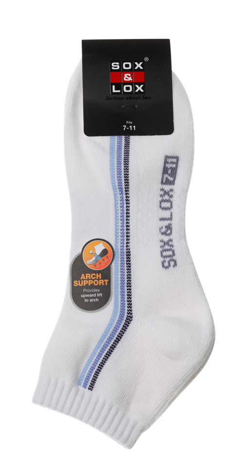 Men's Sports Cushioned Anklet [Arch Support] SOX&LOX 100% comfortable best socks