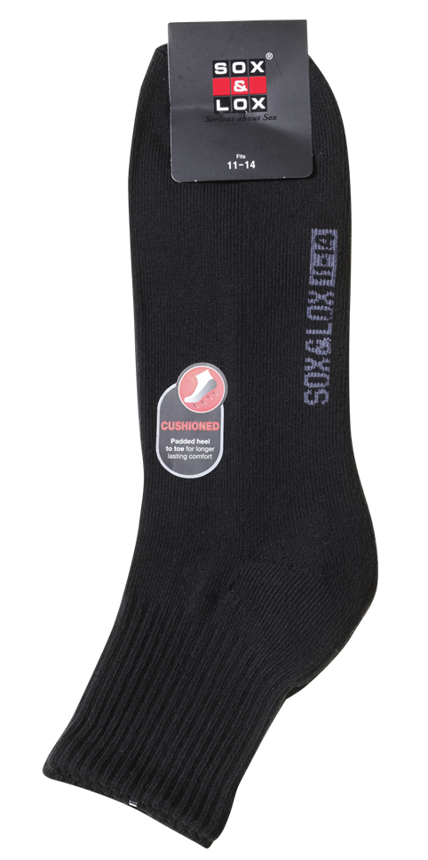 Men's Sports Cushioned Midi [Extra Large] SOX&LOX 100% comfortable best socks