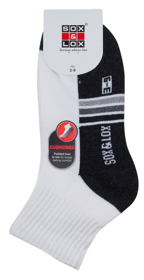 Ladies' Sports Cushioned Midi SOX&LOX 100% comfortable best socks
