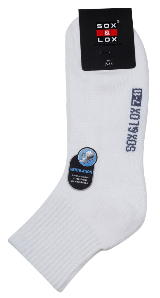 Men's Sports Cushioned Midi [Ventilation Panel] Men SOX&LOX