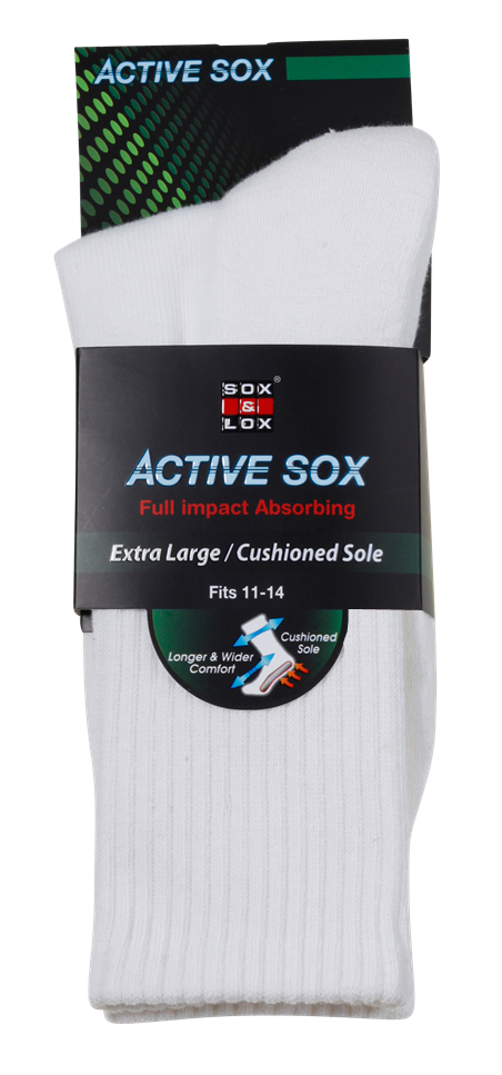 Men's Sports Cushioned Long [Extra Large] Men SOX&LOX