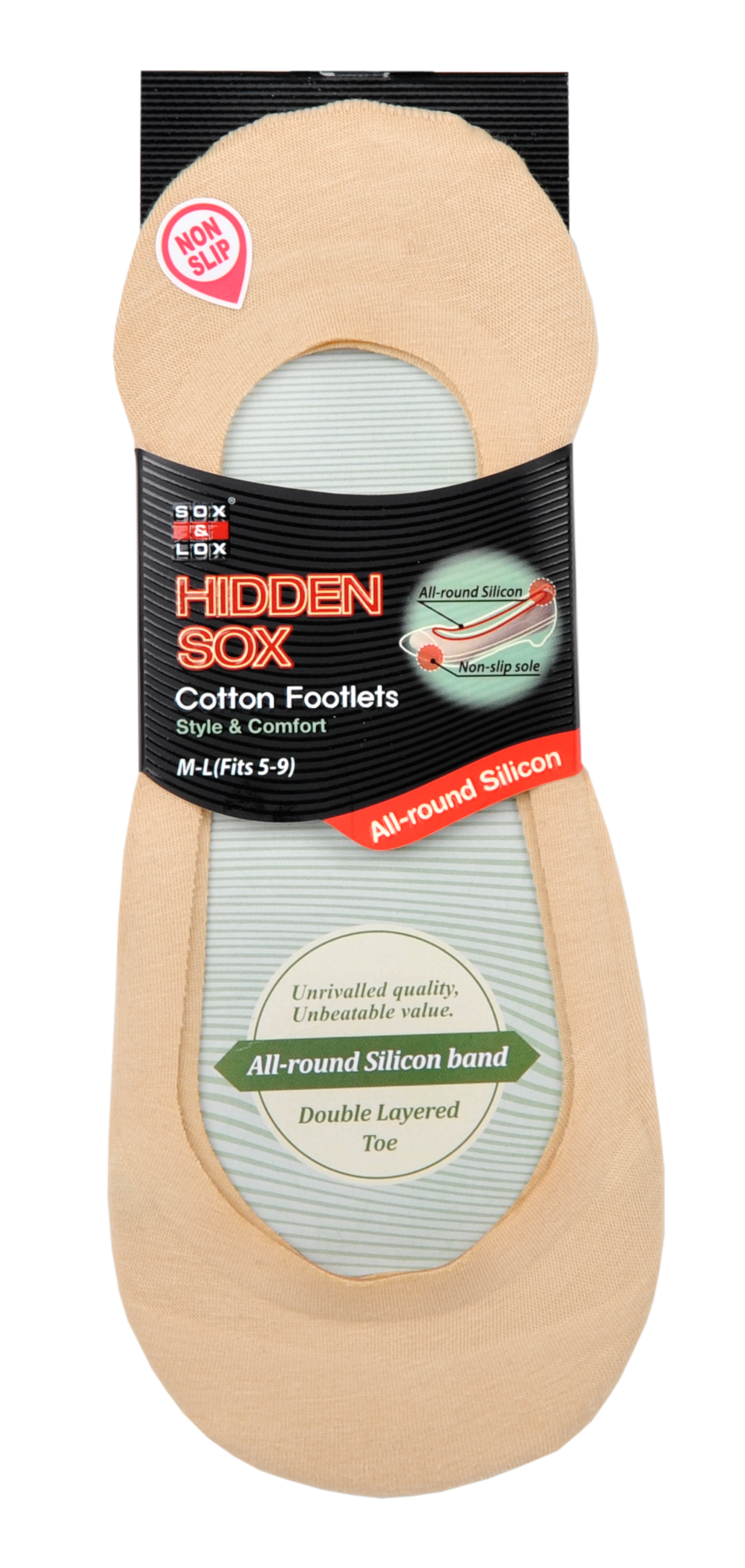 Ladies' Low Hidden With Silicon Band Best Selling Products SOX&LOX
