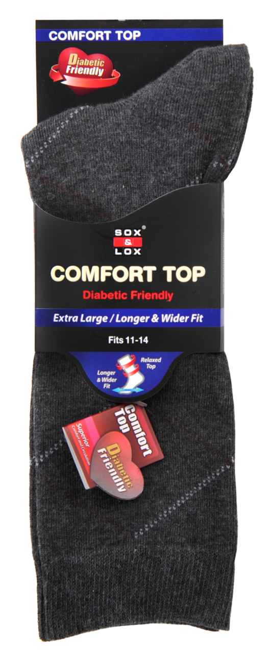 Men's Business Diabetic Friendly [Extra Large] Diabetic Friendly SOX&LOX