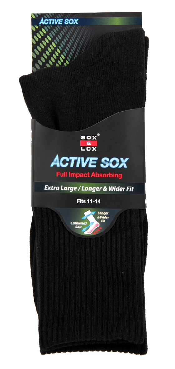 Men's Sports Cushioned Long [Extra Large] SOX&LOX 100% comfortable best socks