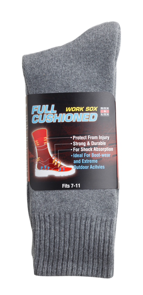 Men's Heavy Duty Full Cushion SOX&LOX 100% comfortable best socks
