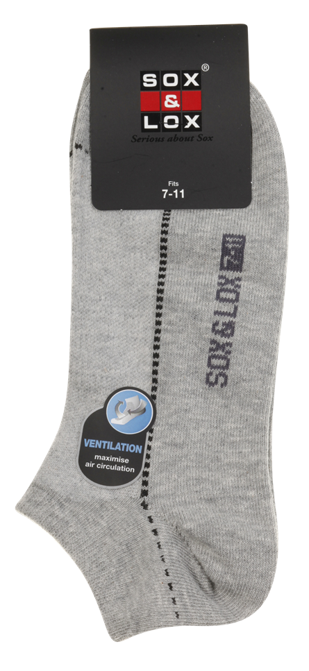 Men's Casual Thin Low Cut [Ventilation Panel] SOX&LOX 100% comfortable best socks