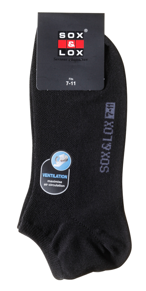 Men's Casual Thin Low Cut [Ventilation Panel] SOX&LOX 100% comfortable best socks